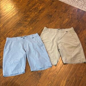 LOT of 2 Travis Matthew Golf Shorts Men's Size 32 Regular Blue ,Grey like new